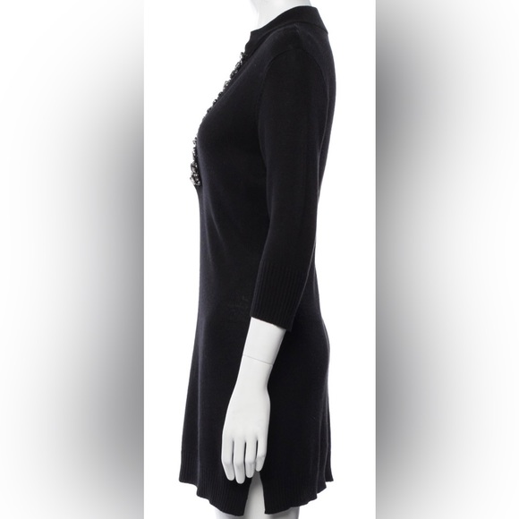 Magaschoni Silk Sheath Dress | Size S | Crystal Embellished Luxury - Picture 2 of 3